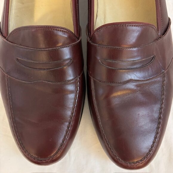 Bragano by Cole Haan Vintage Mahogany Leather Penny Loafer Dress Shoes Men's 15 - Picture 7 of 14